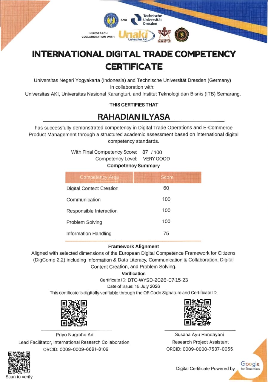Sertifikat Dasar Web