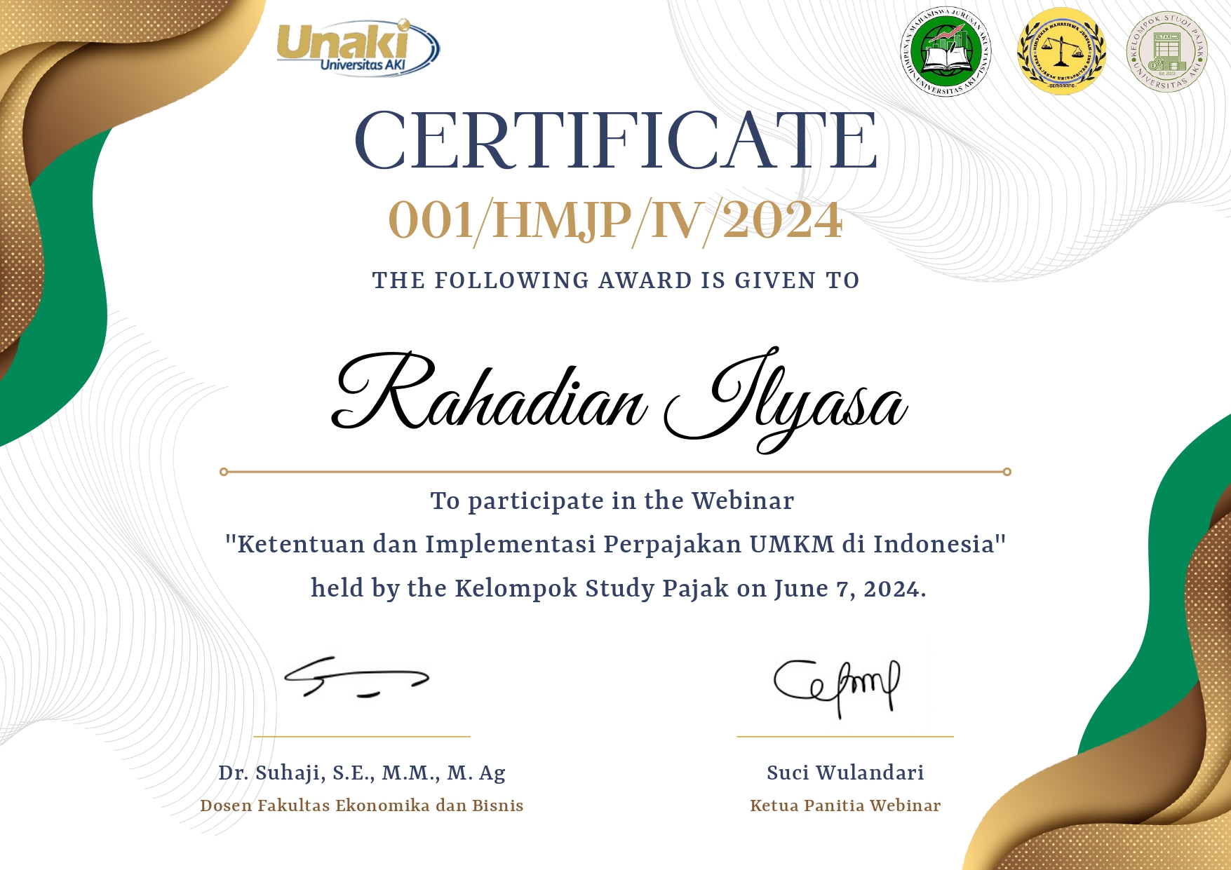 Sertifikat PHP & CI3